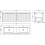 Regis Fluted Wall Hung Anthracite Double Vanity Unit - 1200mm 2