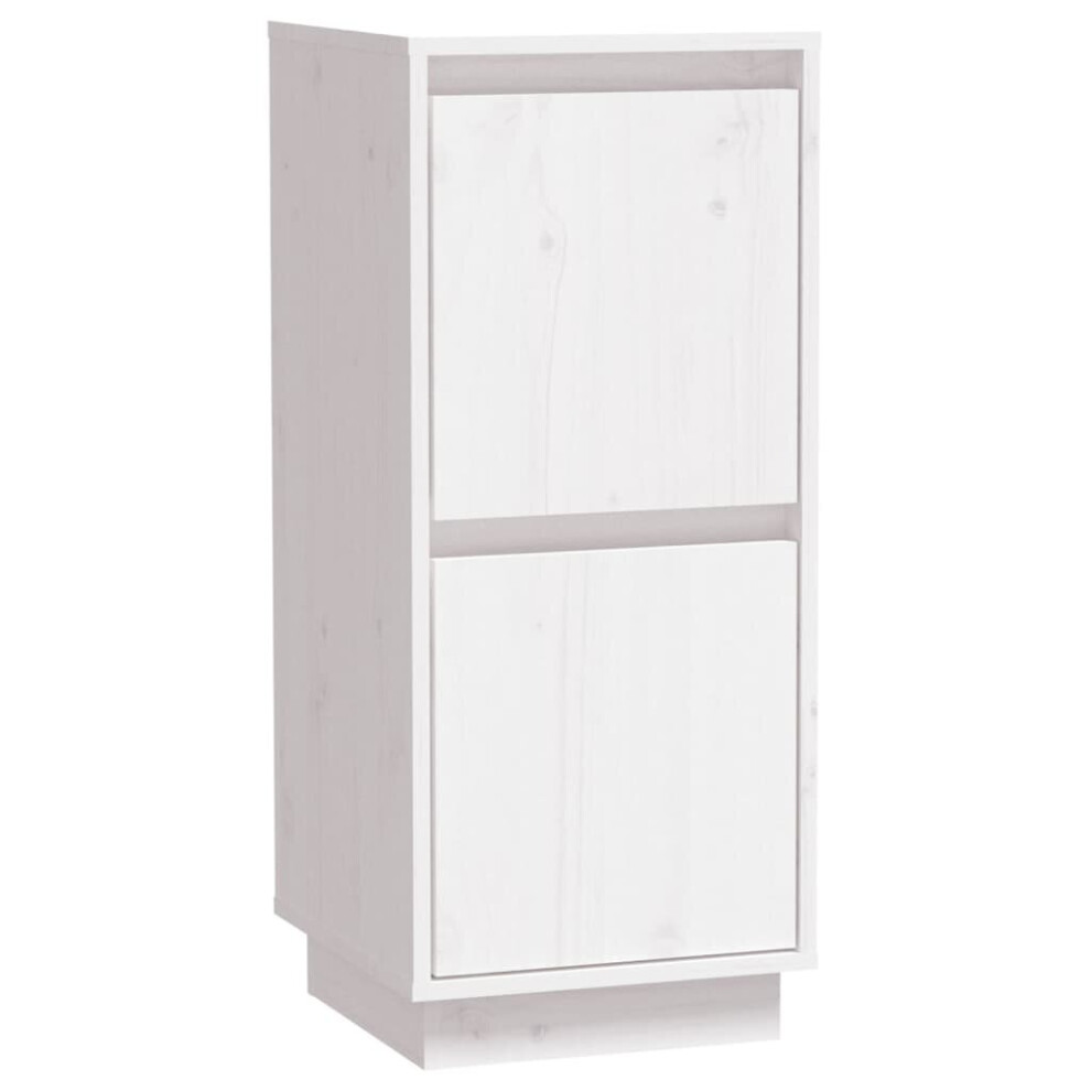 Vidaxl (White, 1) 1/2X Solid Wood Pine Sideboard Side Storage Door Cabinet Multi Colours