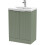 Regis Fluted Freestanding Green Vanity Unit - 600mm 3