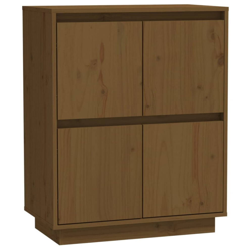 (honey brown) vidaXL Solid Wood Pine Sideboard Storage Side Cabinet Furniture Multi Colours