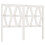 VidaXL (white, 126 x 4 x 100 cm) vidaXL Bed Headboard Home Bedroom Decorative Bed Header Panel Solid Wood Pine 1
