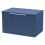 Regis Fluted Wall Hung Blue Countertop Vanity Unit - 600mm 1