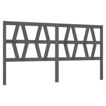 (grey, 206 x 4 x 100 cm) vidaXL Bed Headboard Home Bedroom Decorative Bed Header Panel Solid Wood Pine