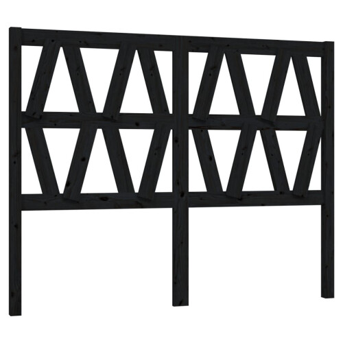 VidaXL (black, 126 x 4 x 100 cm) vidaXL Bed Headboard Home Bedroom Decorative Bed Header Panel Solid Wood Pine