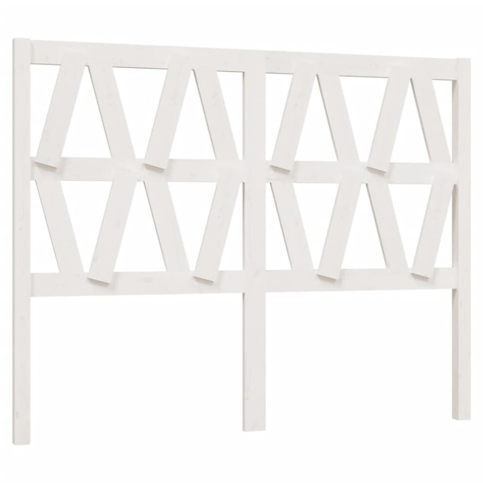 Vidaxl (, 141 X X 100 Cm) Bed Headboard Home Bedroom Decorative Bed Header Panel Solid Wood Pine White Size 4