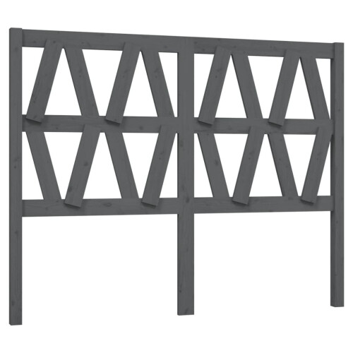 VidaXL (grey, 126 x 4 x 100 cm) vidaXL Bed Headboard Home Bedroom Decorative Bed Header Panel Solid Wood Pine