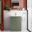 Regis Fluted Freestanding Green Vanity Unit - 600mm 1