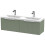 Regis Fluted Wall Hung Green Double Vanity Unit - 1200mm 1