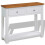 VidaXL vidaXL Solid Oak Wood Console Table 83cm Hallway Display Desk Stand Sideboard 1