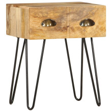 vidaXL Solid Wood Mango Bedside Cabinet Sideboard Night Stand Tables Furniture