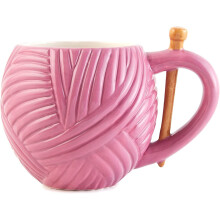 Sew Thirsty Pink Neuheit Stricken Garn Becher - Nähen Geschenk