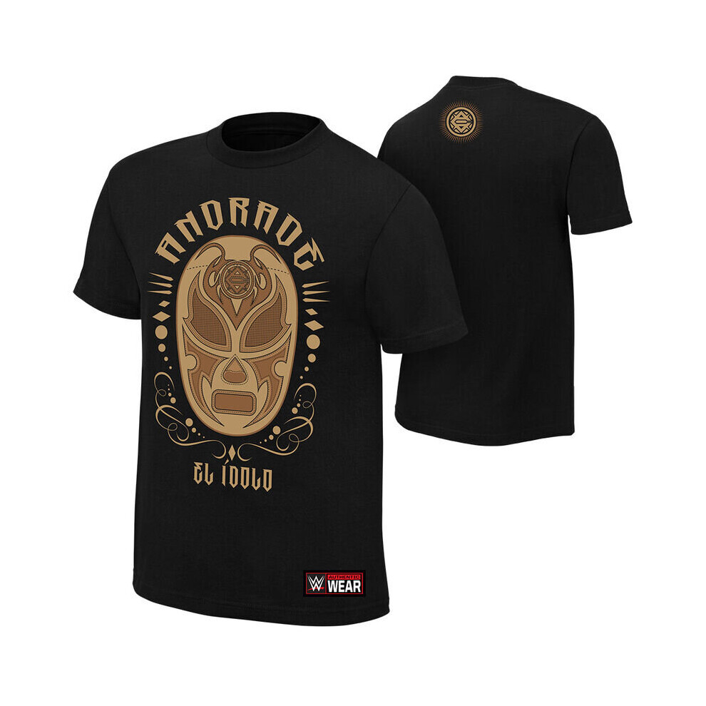 (Medium, WWE) WWE Andrade Almas "El Idolo" Authentic T-Shirt