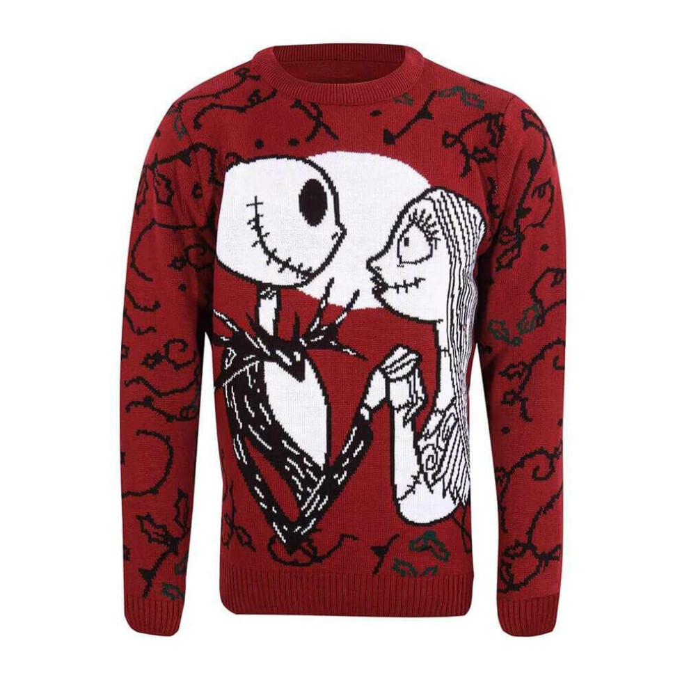 Nightmare Before Christmas Jack and Sally Knitted Jumper