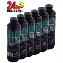 U-Pol GRAVITEX Stone Chip Overpaintable Protection Grey 1 Litre x 6  Upol