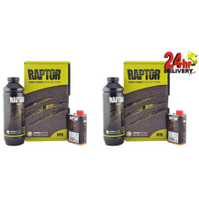 U-Pol Raptor Tintable 710ml Liner & 240ml Hardener Truck Coating X2 PACK Upol