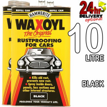 Hammerite 10litre Black Refill WaxOyl Rust Eliminator Proof Prevention Covering