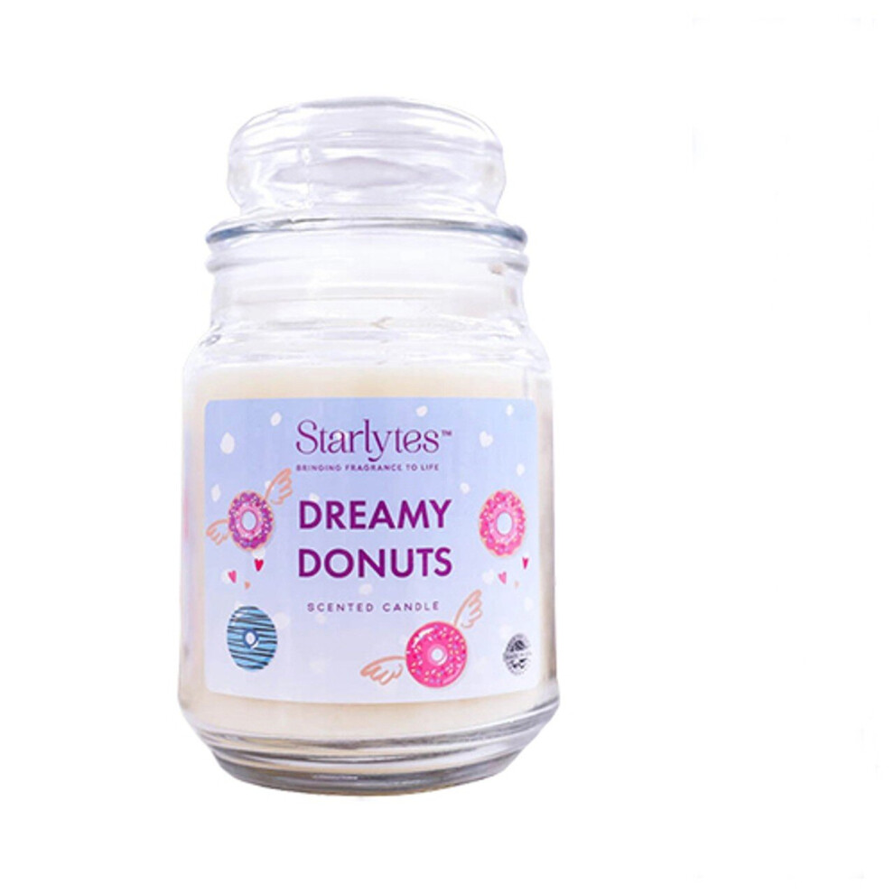 Starlytes Luxury Scented Candle 510g Dreamy Donuts Jar Candle 18oz