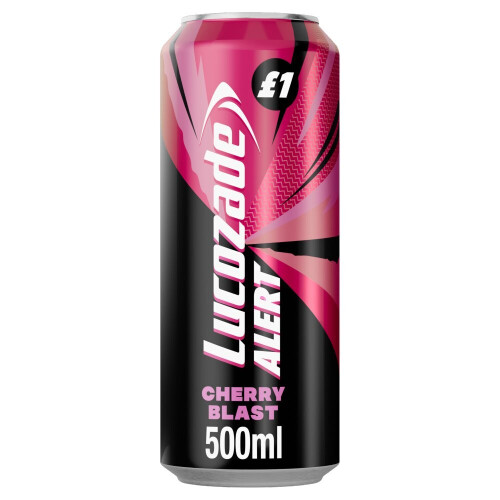Lucozade Lucozade Alert Cherry Blast Energy Drink 500ml (Pack of 12) 1