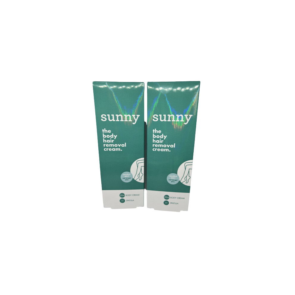 Sunny Hair Removal Cream The Body 200ml x 2 SEE DATES