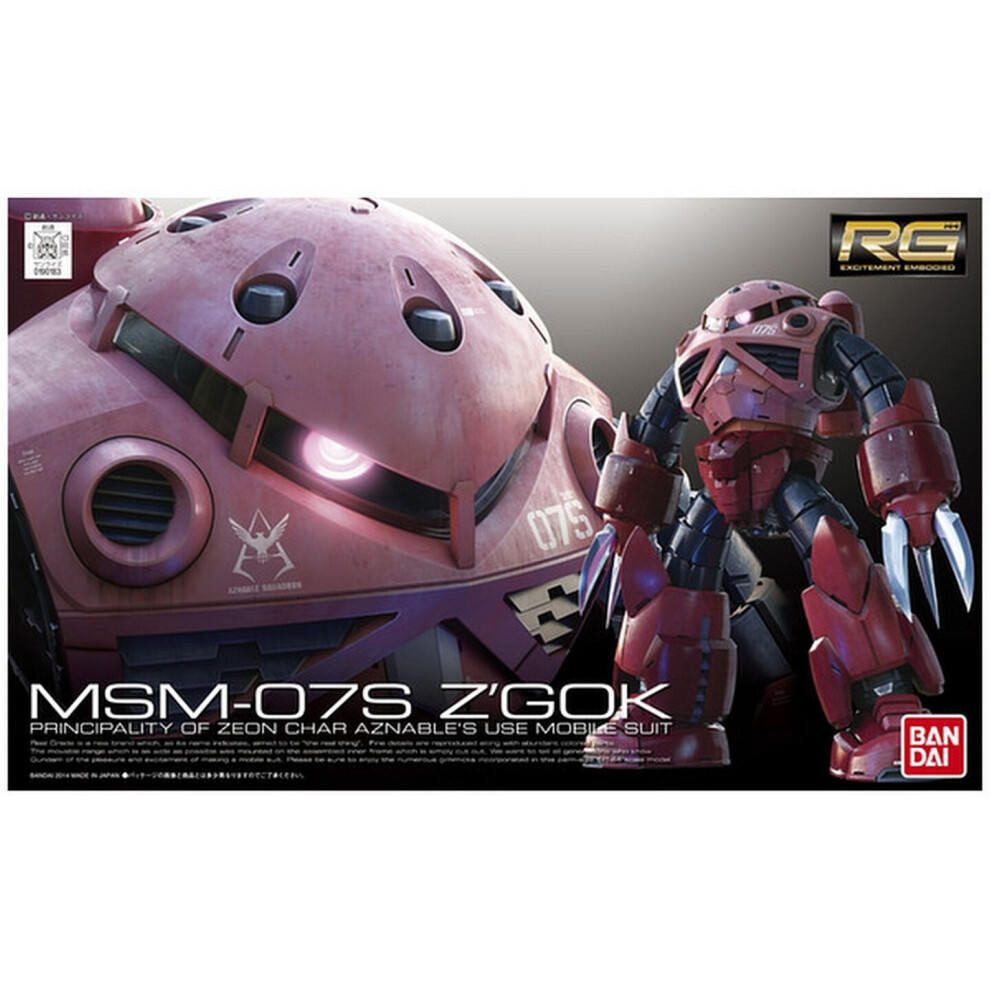 Bandai 1:144 Msm-07S Char's Z'gok Gundam Mobile Suit Model Kit