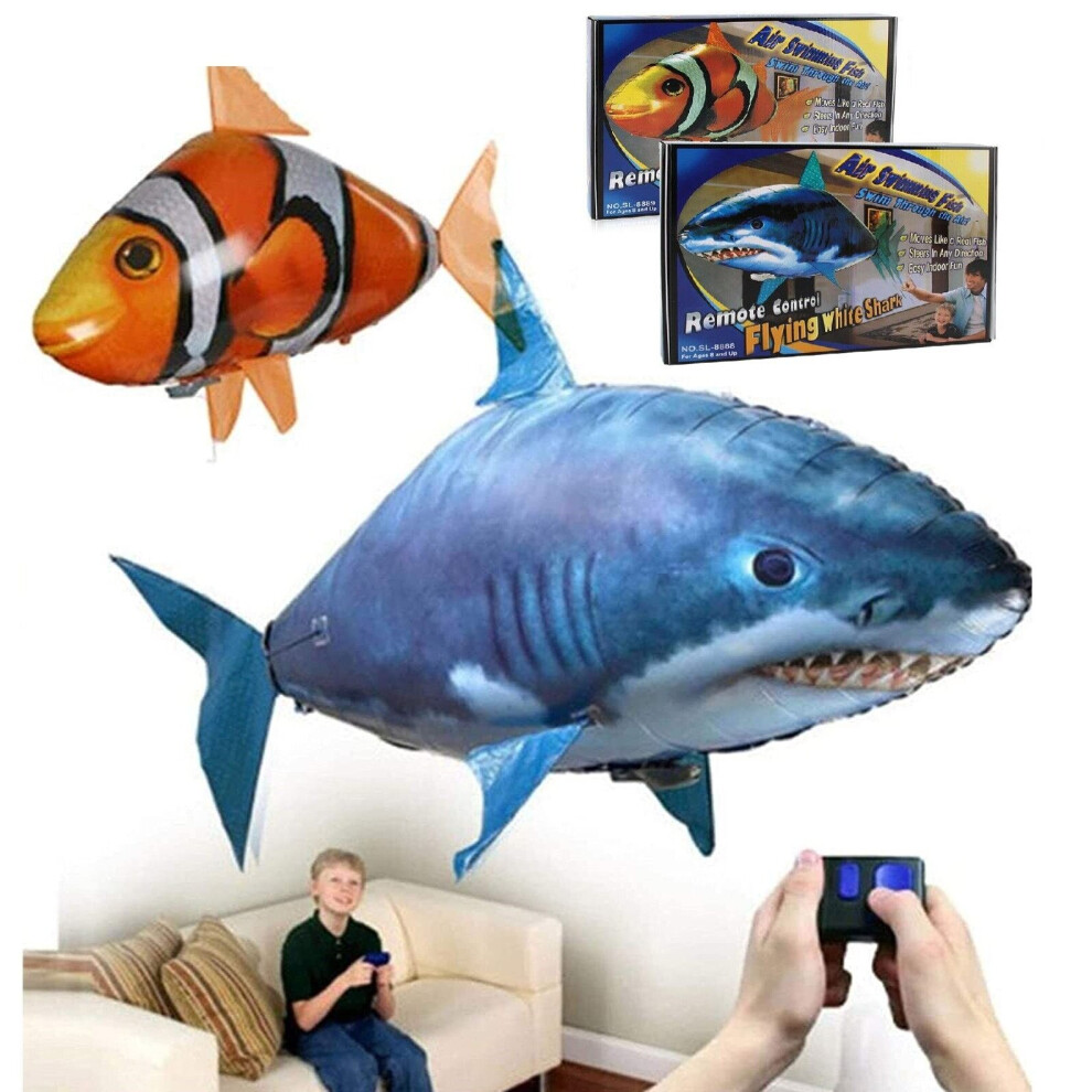 Remote Control Flying Air Shark Fish Toy Radio Inflatable Balloon on OnBuy