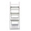 Ladder Shelf Bookshelf 4-Tier White Storage Display Unit Folding Stand 4