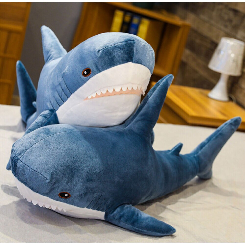 (80cm) New IKEA BLAHAJ Shark Soft Large Plush Toys Stuffed Animal Toys Kids Xmas Gift