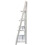 Ladder Shelf Bookshelf 4-Tier White Storage Display Unit Folding Stand 5