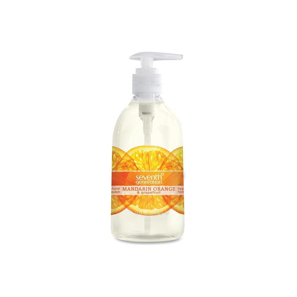 Seventh Generation Orange Sev22925ct 12 Oz Hand Wash - Mandarin & Grapefruit Scent