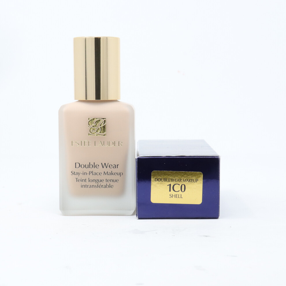 (1C0 Shell) Estee Lauder Double Wear Stay-In-Place Makeup  1oz/30ml New With Box