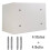 (White) Digital Security Safety Box Large Capacity with Keypad and 2 Keys 3