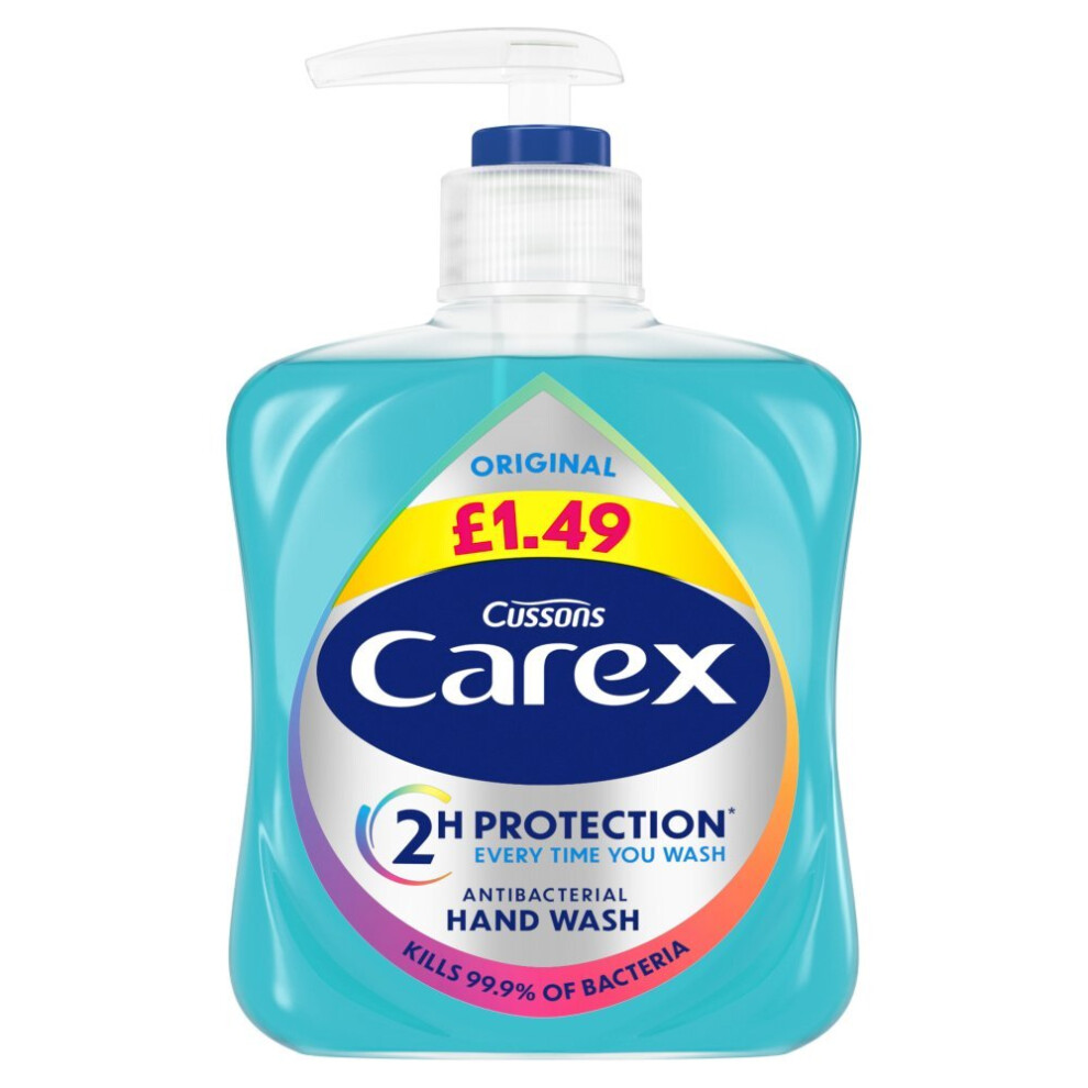 Carex Original Antibacterial Hand Wash 250ml (Pack of 6)