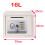 (White) Digital Security Safety Box Large Capacity with Keypad and 2 Keys 2