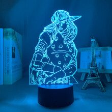(DM1189) 3d Lamp Anime JoJo Bizarre Adventure for Bedroom Decor Light Birthday Gift Manga
