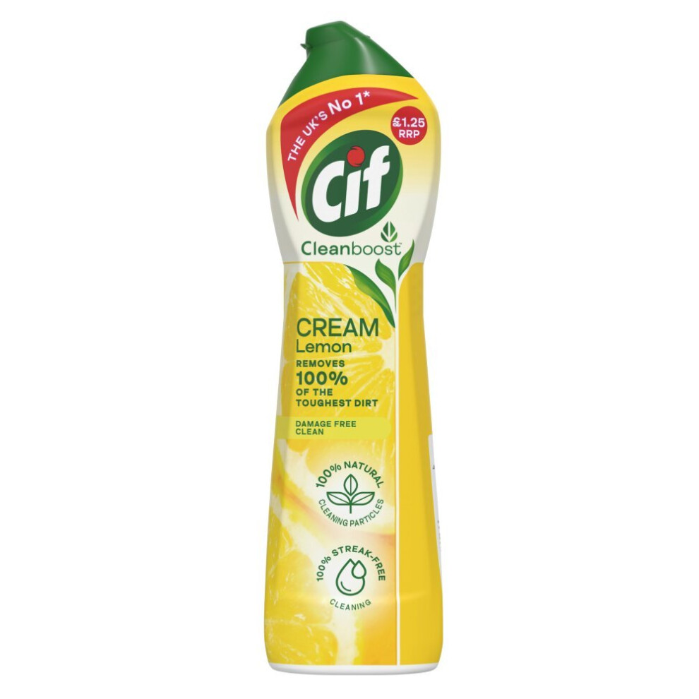 Cif Cream Cleaner Lemon 500 ml (Pack of 8)