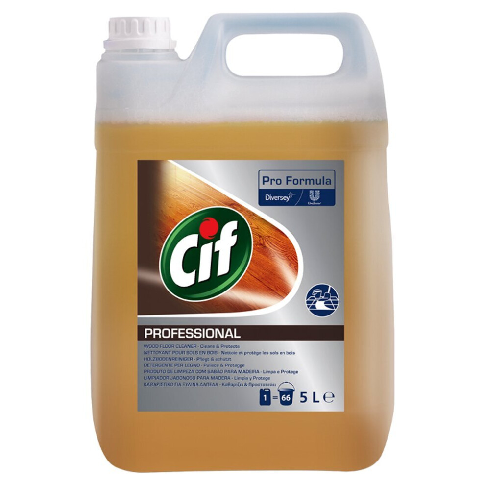 Cif Pro Formula Professional Wood Floor Cleaner 5L (Pack of 1)