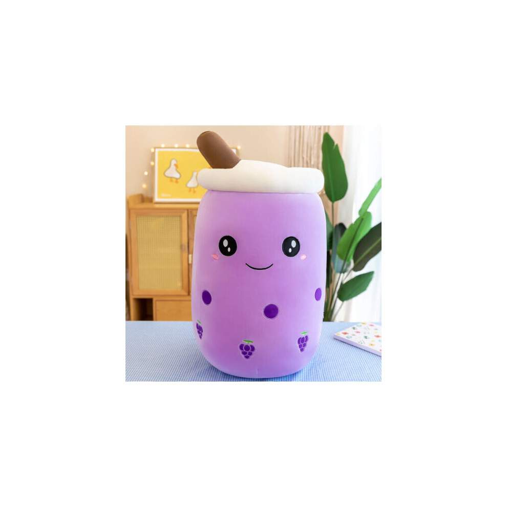 (Purple, 35cm) Boba Tea Soft Stuffed Plush Toy Plushie Kawaii Pillow Cushion Christmas Gift