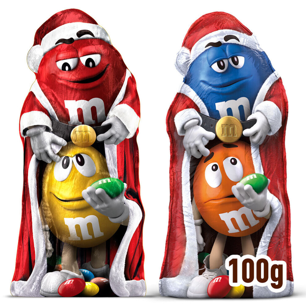 M&Ms Chocolate Easter Hunt Ideal 100gm Santa Shape x 20 SEE DATES BARGAIN