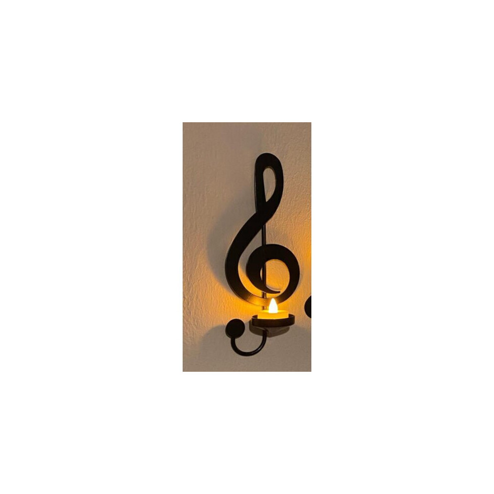 (  A) Music Note Wall Candlestick Wall Hanging Wall Candle/Candle Holder/Free