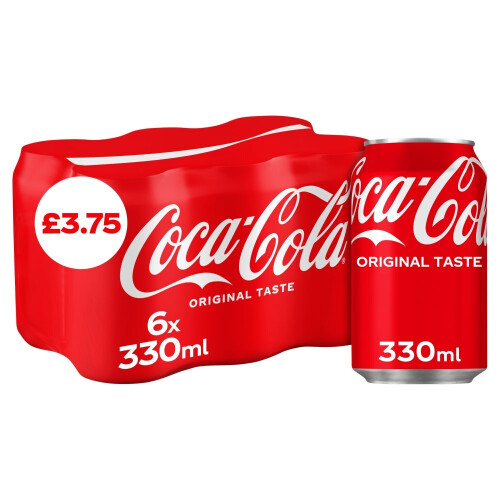 Coca Cola Coca-Cola Original Taste 330ml (Pack of 4) 2
