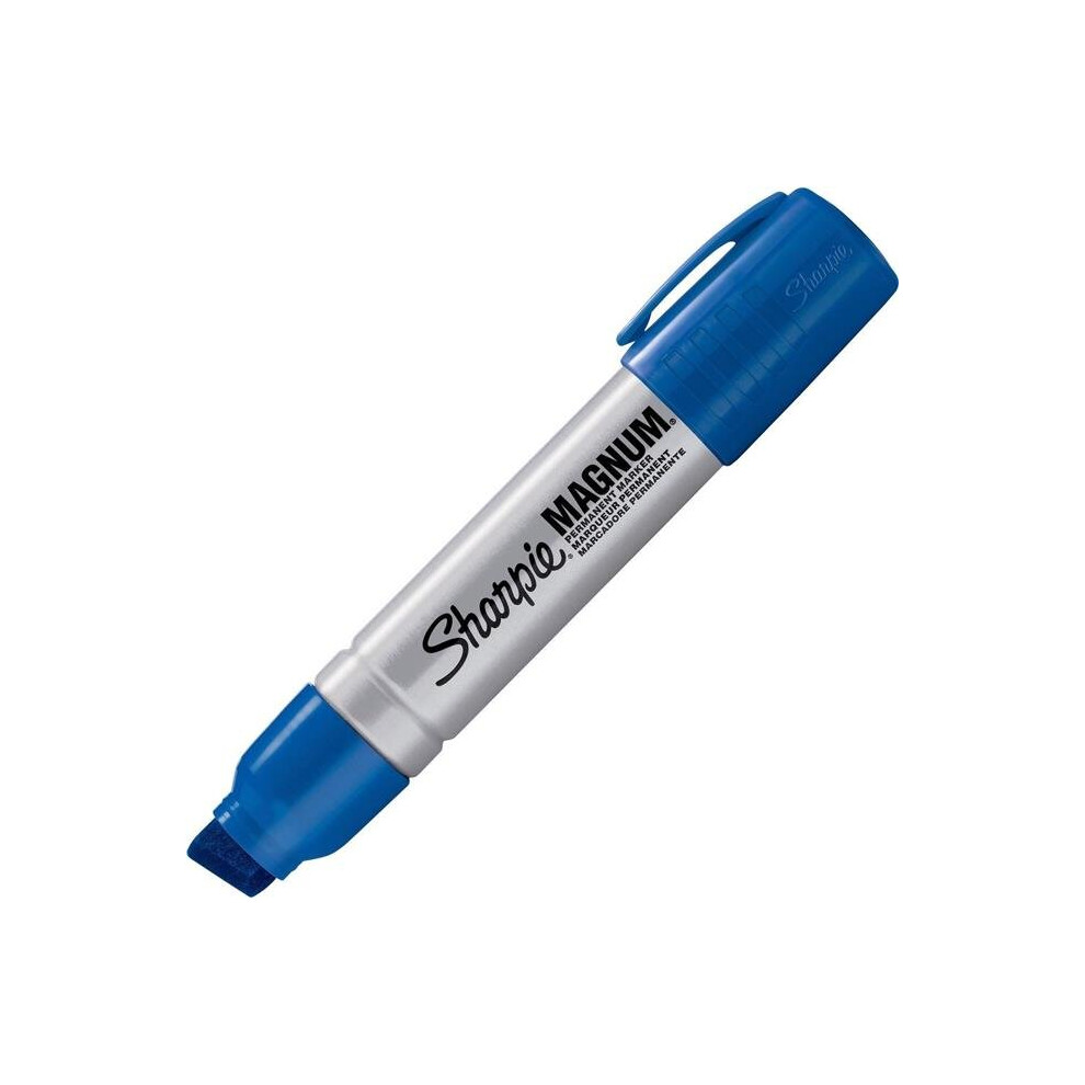 Sharpie Sanford, L.p. San44003bx 15.875 Mm Magnum Permanent Markers - Blue