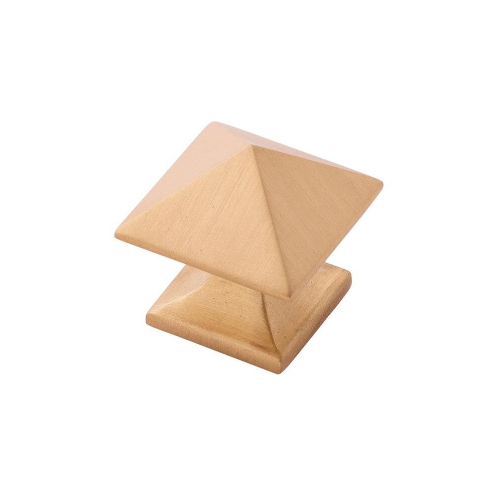 Belwith Bwp3015 Bgb 1.25 In. Square Knob, Brushed Gold Brass 724086722020