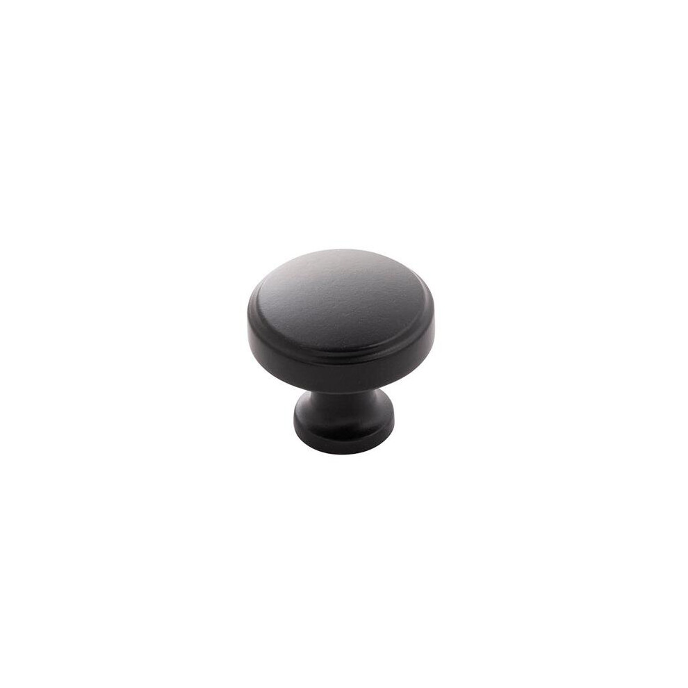 Belwith Bwh077849 Mb 1.25 In. Dia. Cabinet Knobs, Matte Black 724086671045