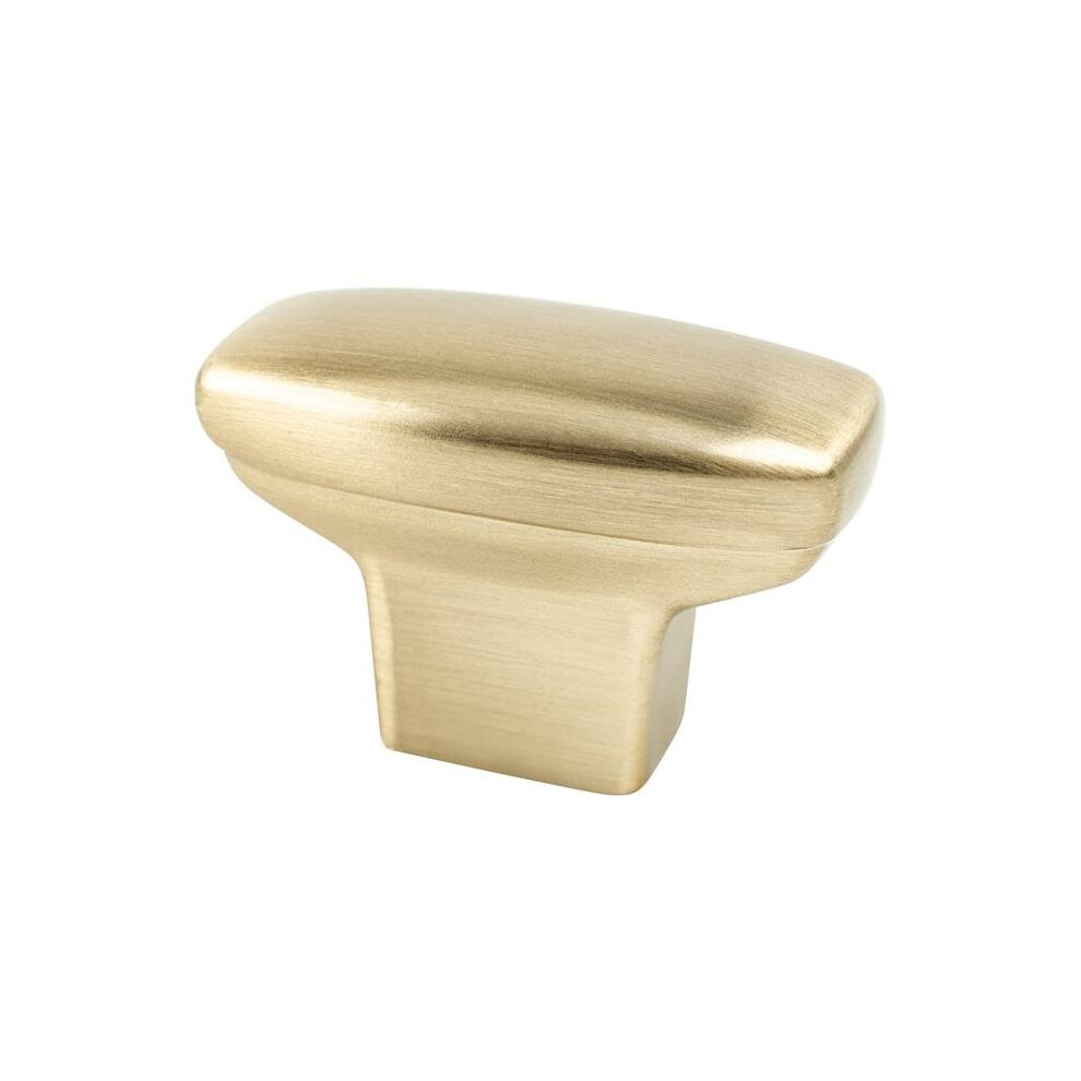 Berenson Be9184 10Cz 1.43 In. Transitional Advantage One Rectangle Knob, Champagne 724086771714