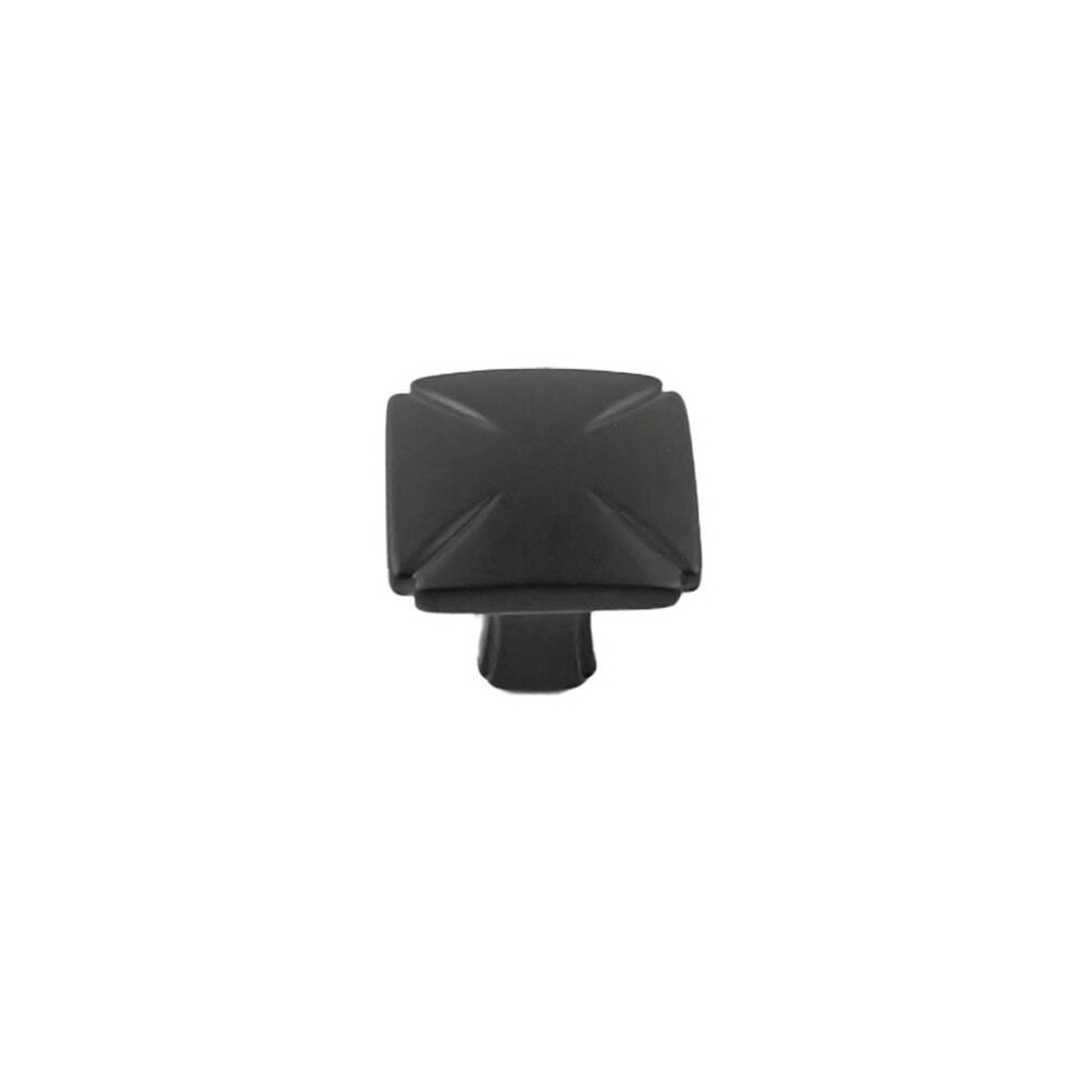 Belwith Bwp3230 Mb 1.18 In. Square Knob, Matte Black 724086725434