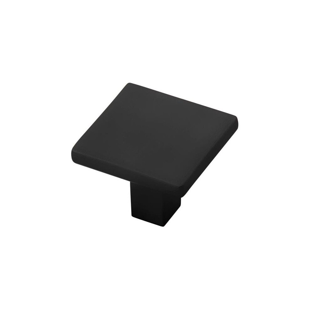 Belwith Bwhh075341 Mb 1.25 In. Square Knob For Drawers, Matte Black 724086702633