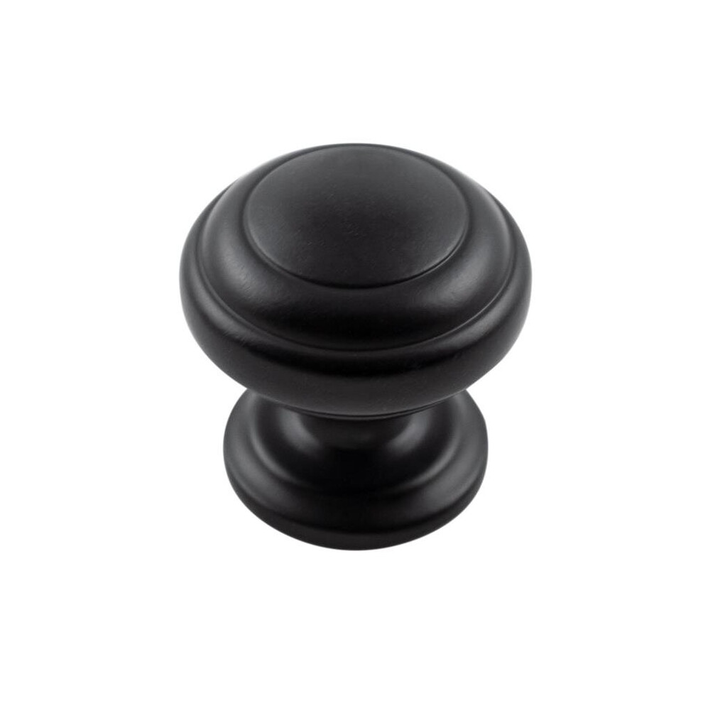 Belwith Bwp2283 Mb 1.25 In. Dia. Knob With Screws, Matte Black 724086713660