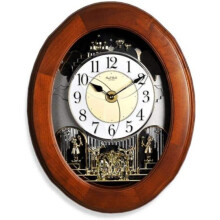 Rhythm magic Musical Wooden Wall Clock with Swarovski Crystal