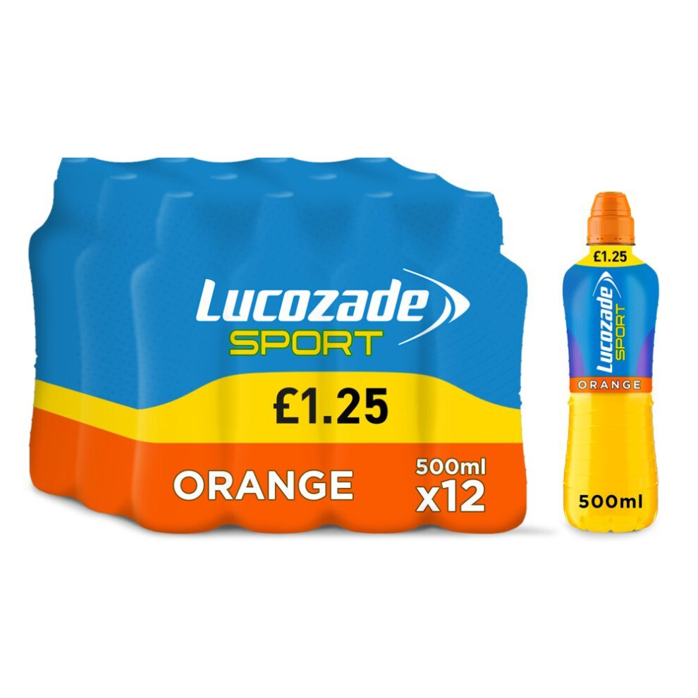 Lucozade Sport Drink Orange 500Ml (Pack Of 12)