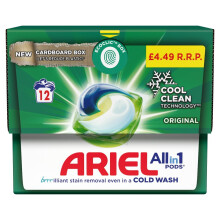 Ariel All-in-1 PODS®, Washing Capsules x12 (Pack of 4)